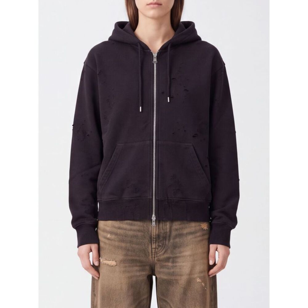 Our Legacy Women Our Legacy Zip-Up Cotton Hoodie With Embroidered Logo